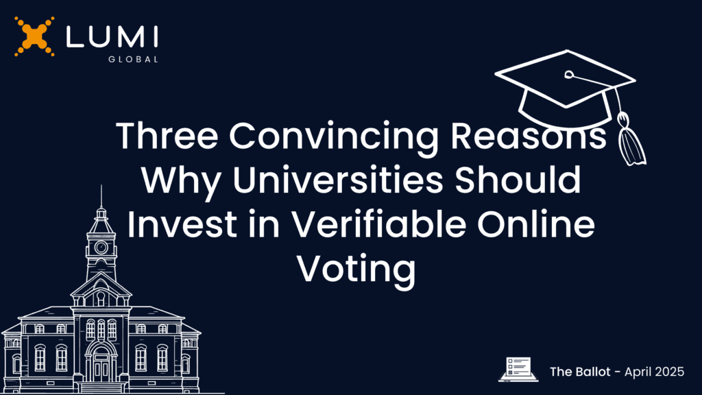 Why universities should invest in online voting.